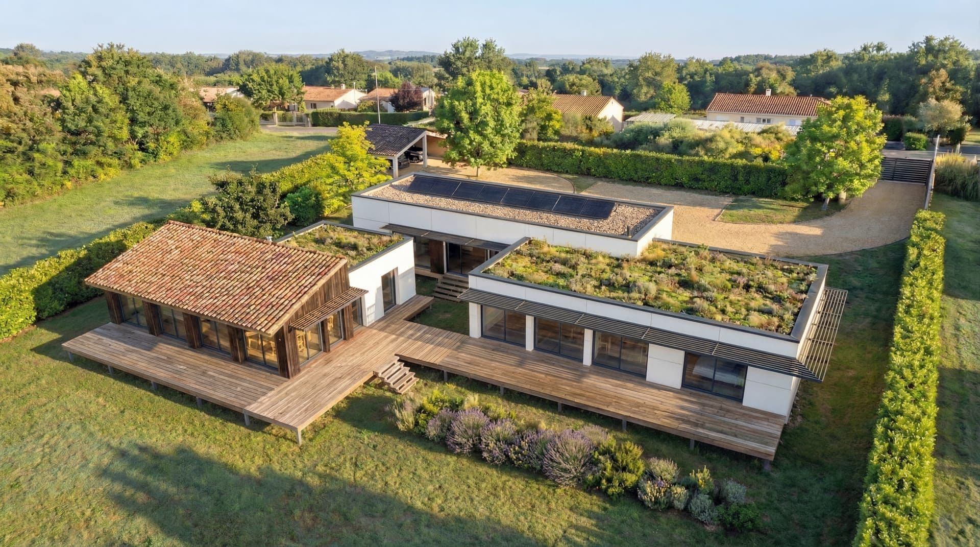 Villa contemporaine VILLA B à BERGERAC (24) — projet d'architecte Reservoir Architecture, image 1