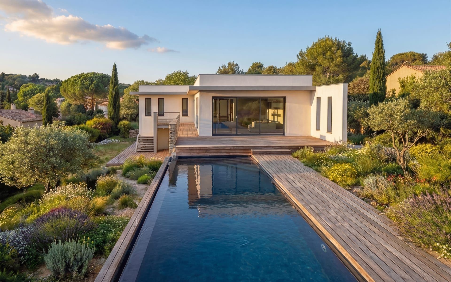 Villa contemporaine VILLA P à NÎMES (30) — projet d'architecte Reservoir Architecture, image 3