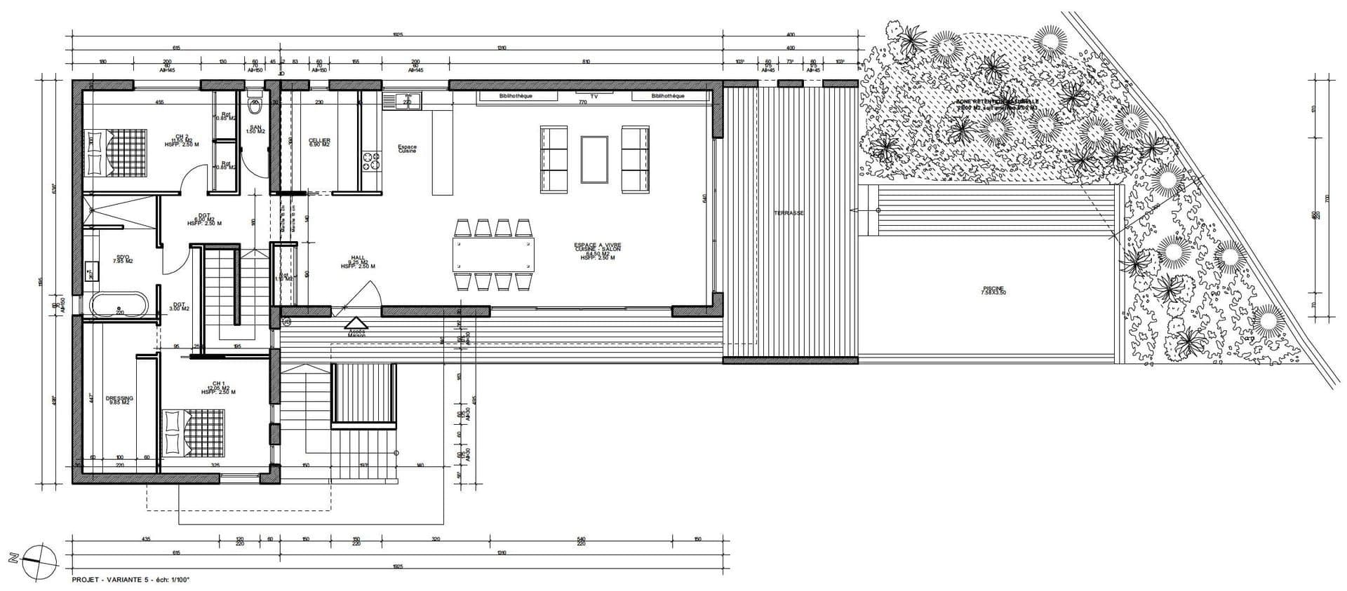 Villa contemporaine VILLA P à NÎMES (30) — projet d'architecte Reservoir Architecture, image 4