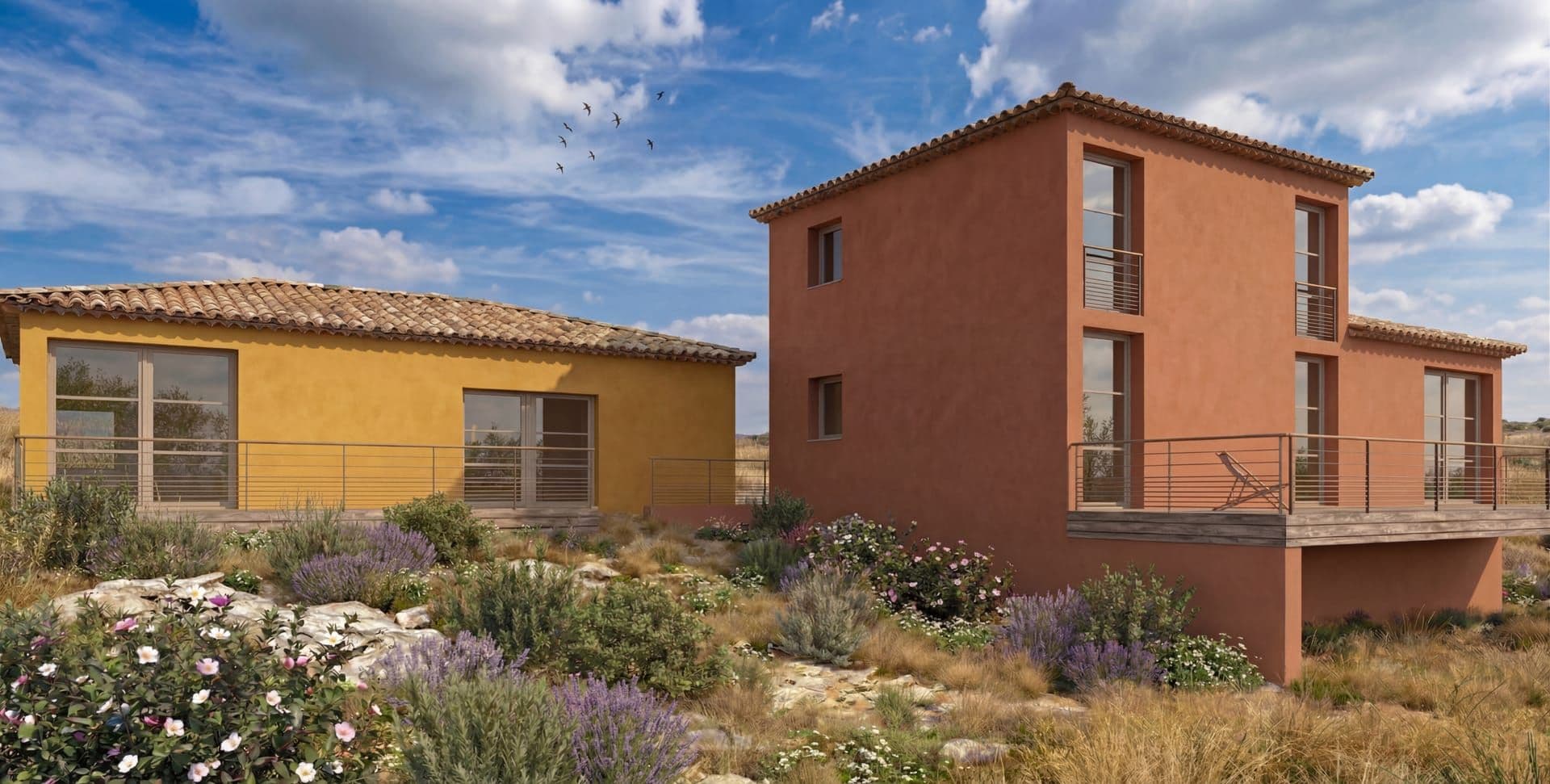 Logements collectifs LES HAUTS DE VACQUEROLLES à NÎMES (30) — projet d'architecte Reservoir Architecture, image 4