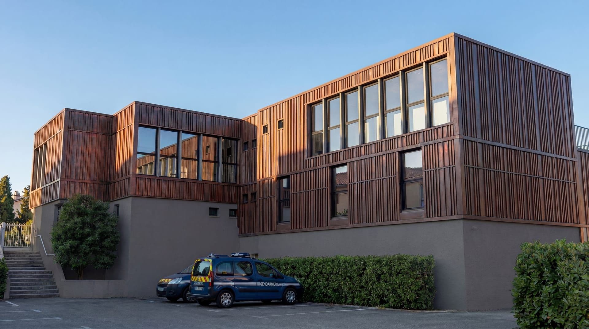 Équipement public GENDARMERIE à BOUC BEL AIR (13) — projet d'architecte Reservoir Architecture, image 2